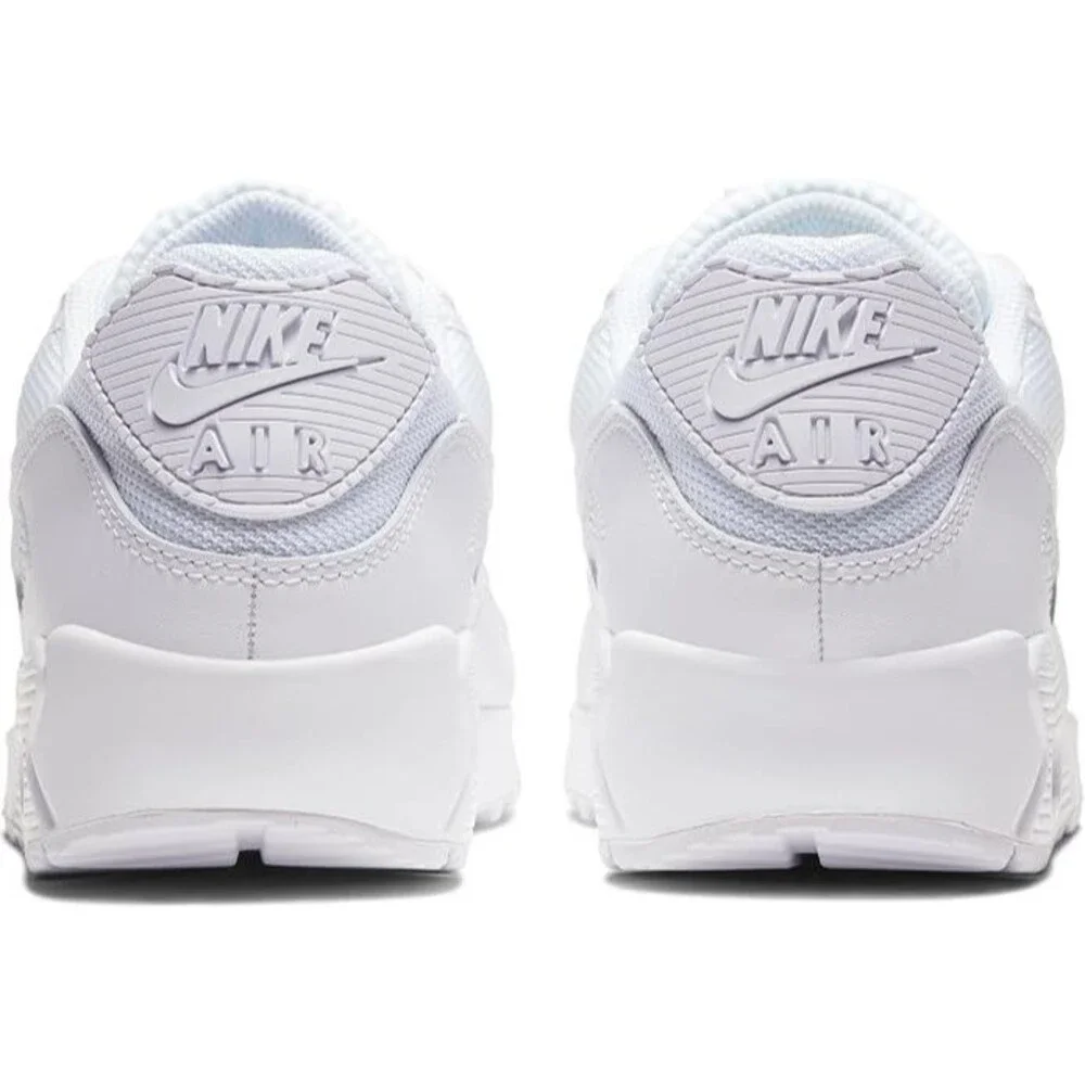 Men's Size 8.5 -  Nike Air Max 90 White / Wolf Grey (CN8490 100) ((NO LID))